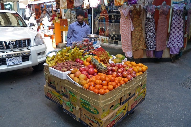 market stall in Bahrain